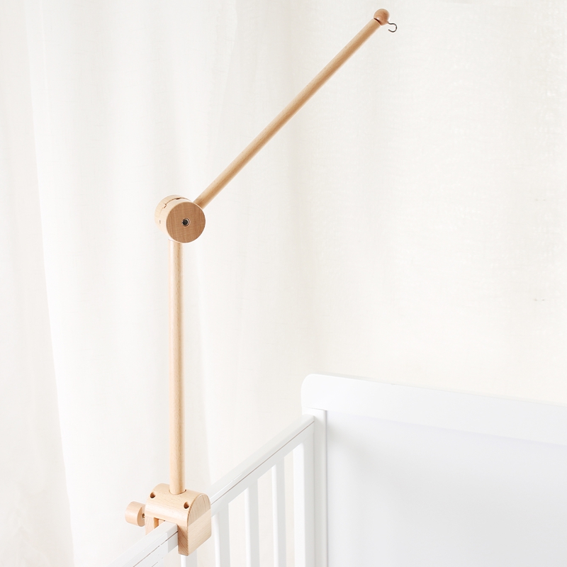 Crib Mobile Musical - Baby Wooden Bed Bell Bracket Mobile