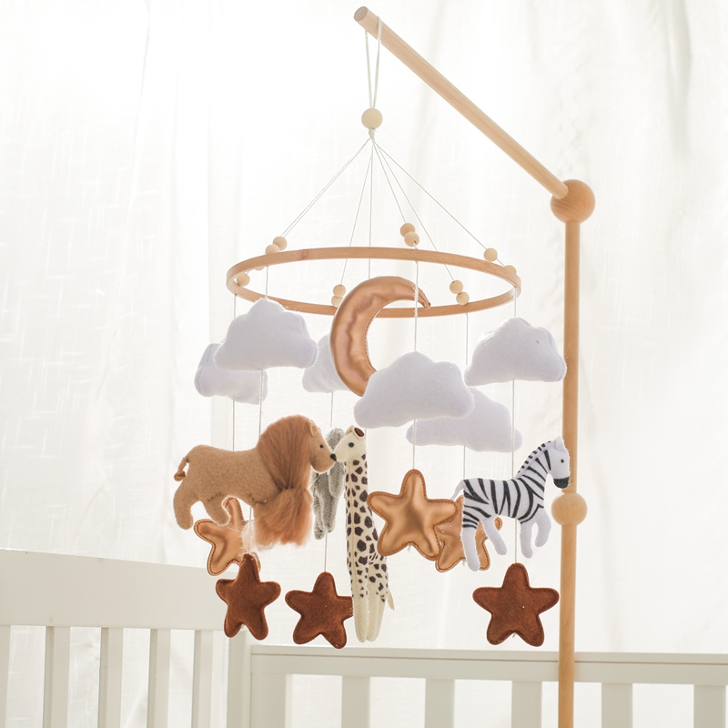 Crib Mobile Musical - Crib Mobile Bed Bell Wooden Baby