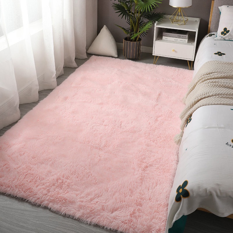 Baby Nursery Rug - Pink Bedroom Carpet For Children's Room
