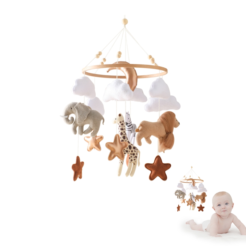 Crib Mobile Musical - Crib Mobile Bed Bell Wooden Baby