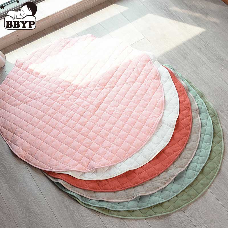 Baby Nursery Rug - 115cm Play Mat Lattice Baby Mat
