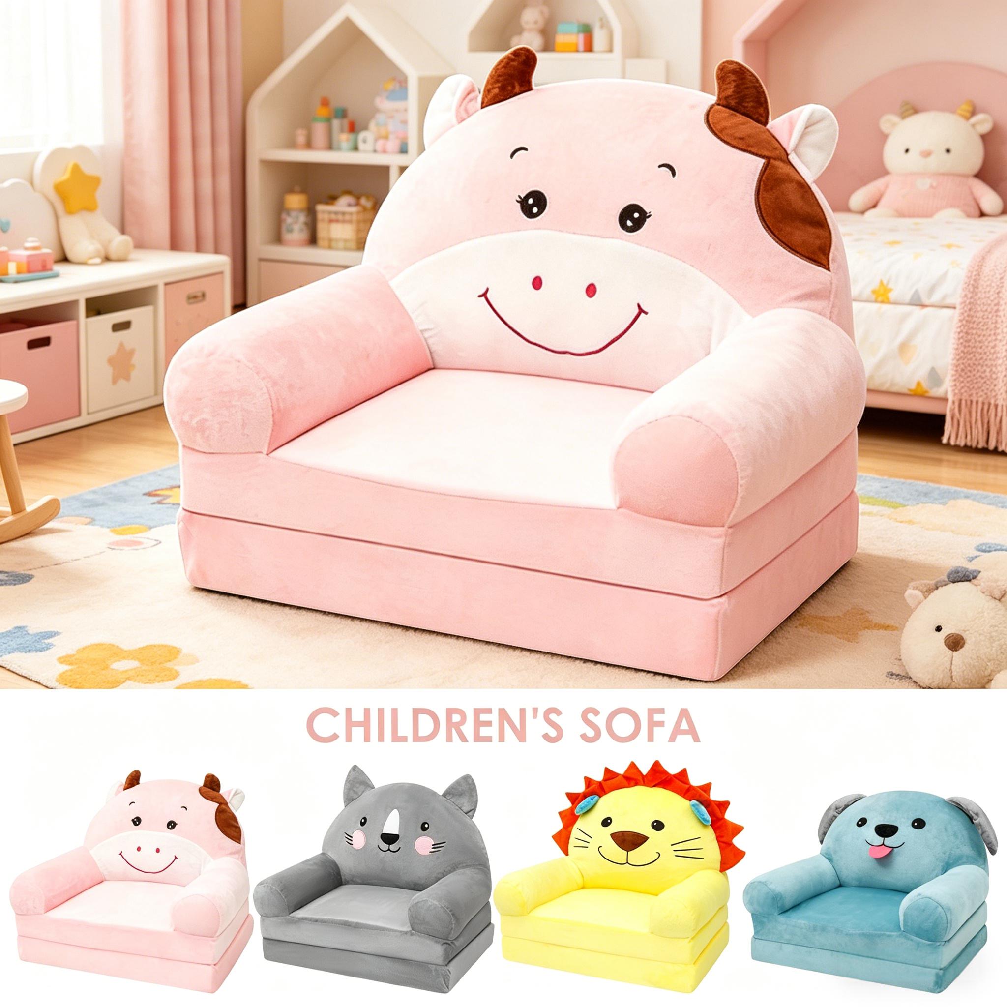 Baby Nursery Chair - Foldable Kids Sofa Cartoon Baby Seat
