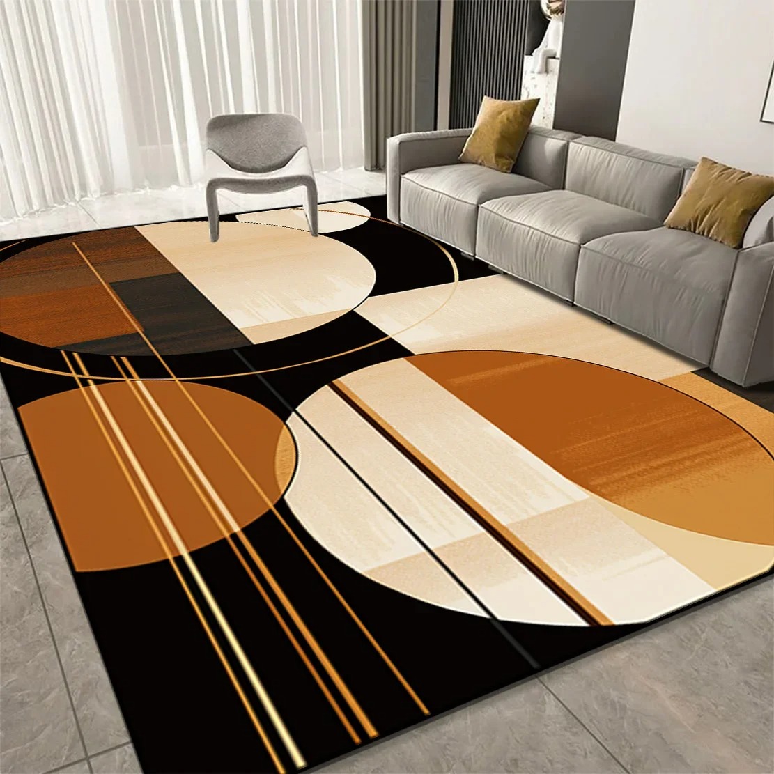 Baby Nursery Rug - Large Geometric Carpets for Living Room