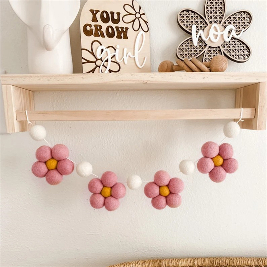 Handmade Felt Daisy Garland Bo - Baby Nursery Fabric review and price