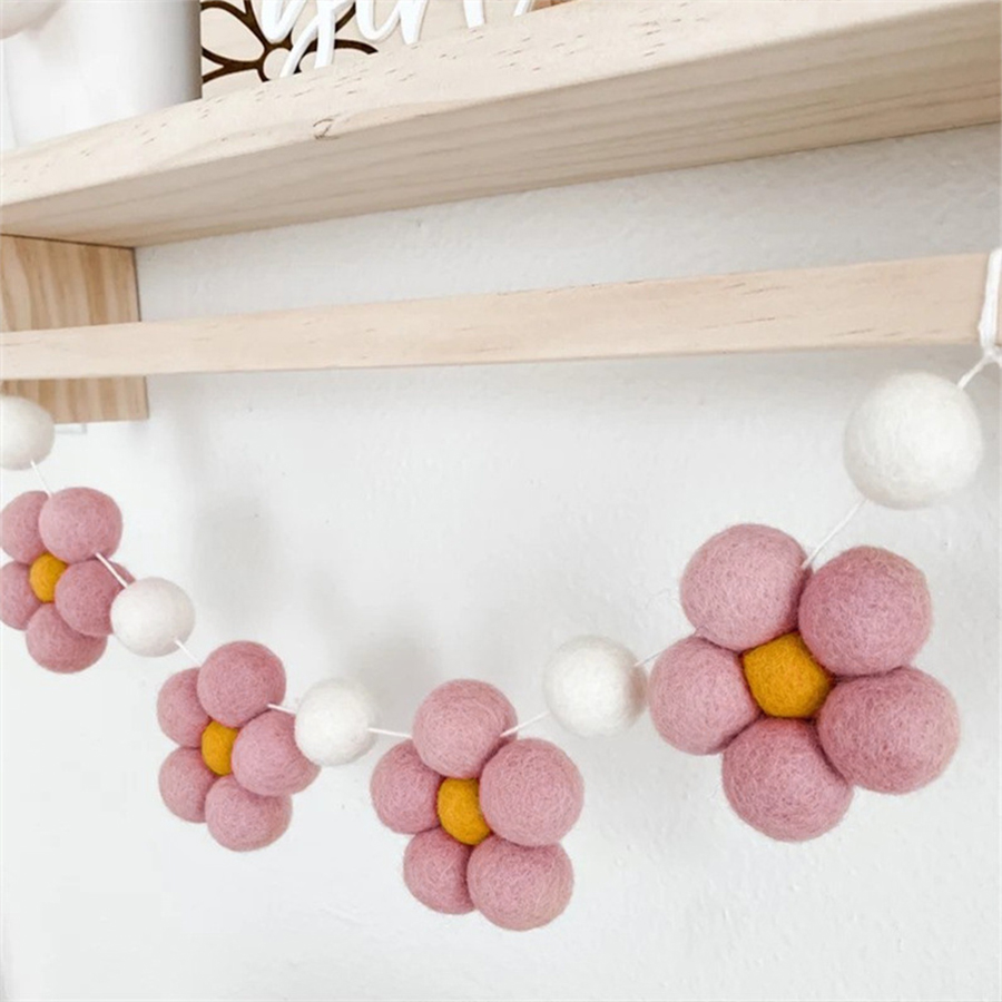 Handmade Felt Daisy Garland Bo - Baby Nursery Fabric review and price