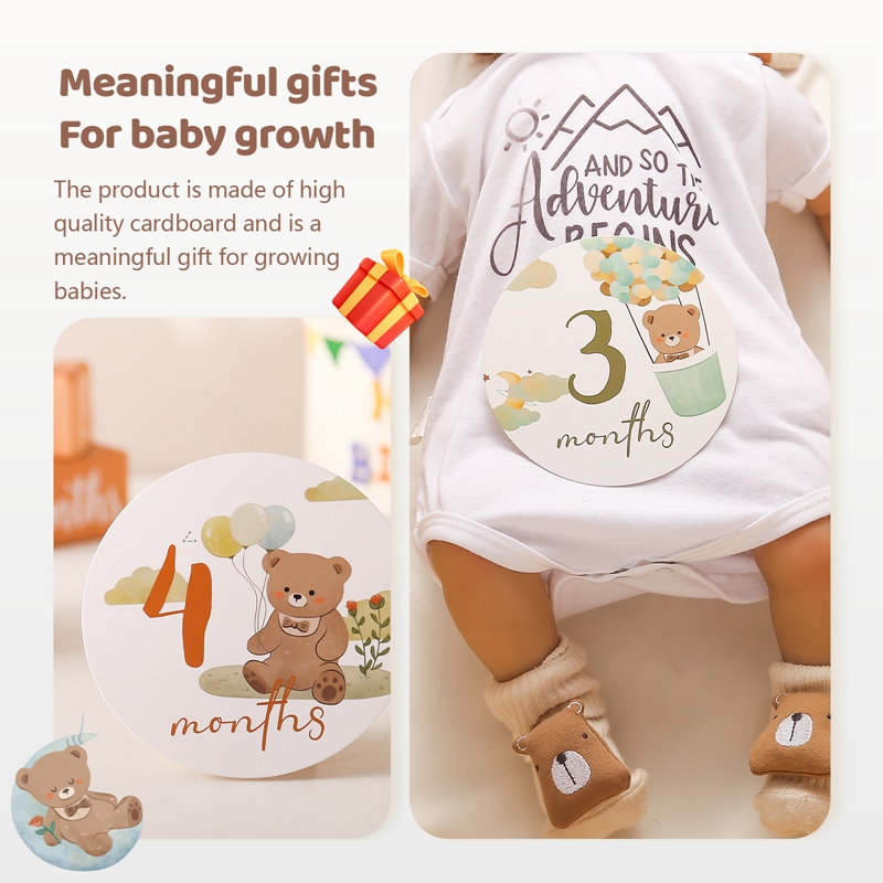 Baby Paper Milestone Number Mo - Milestone Card Set review and price