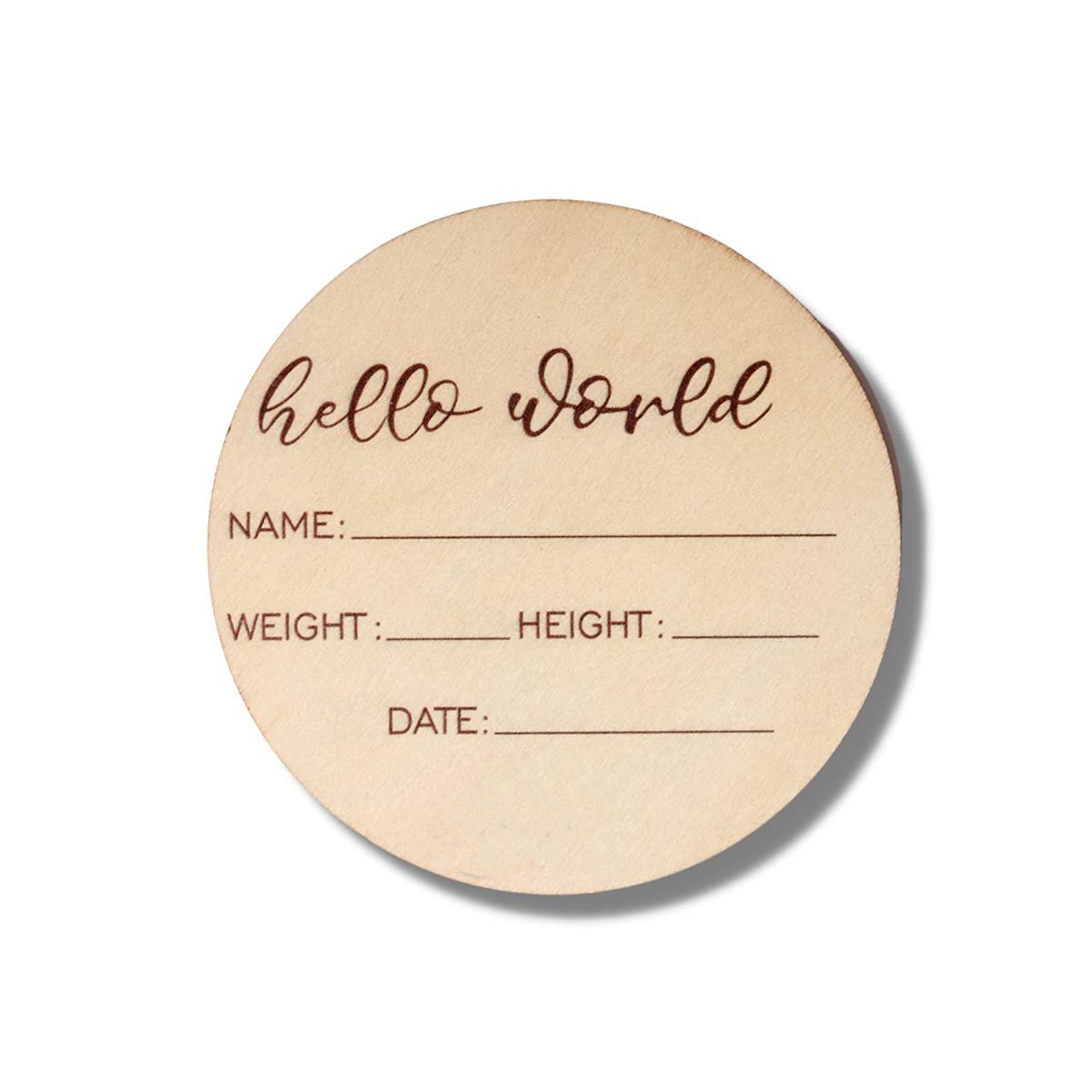 Set of 18 Wooden Baby Mileston - Milestone Card Set review and price