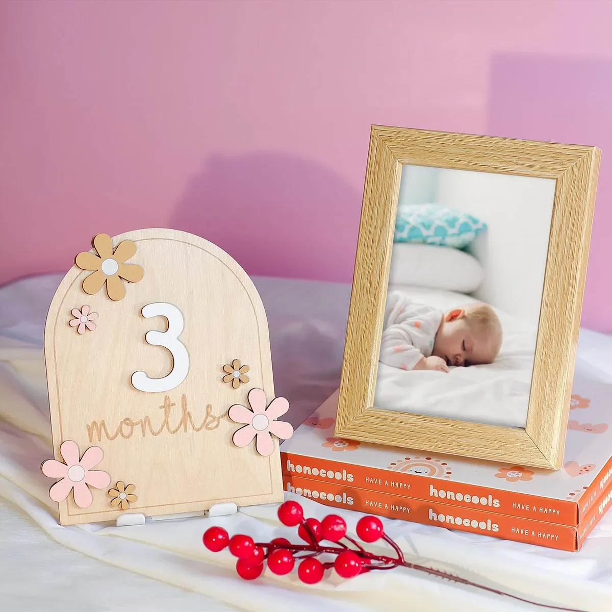 Wooden Baby Monthly Milestone  - Milestone Card Set review and price