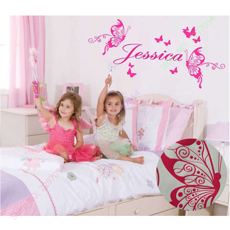 New Butterflies Personalized N - Baby Nursery Murals review and price