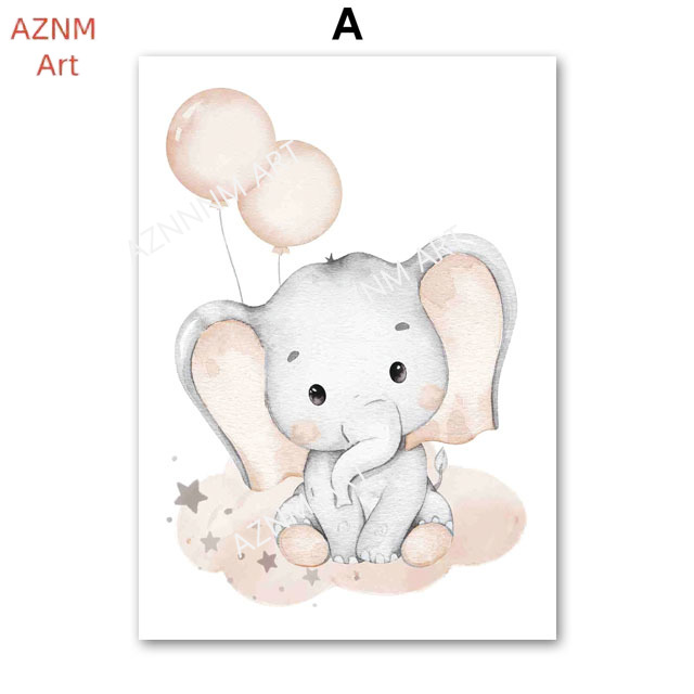 Elephant Balloon Rainbow Moon  - Baby Nursery Fabric review and price