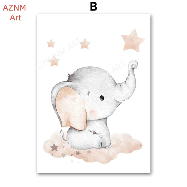 Elephant Balloon Rainbow Moon  - Baby Nursery Fabric review and price