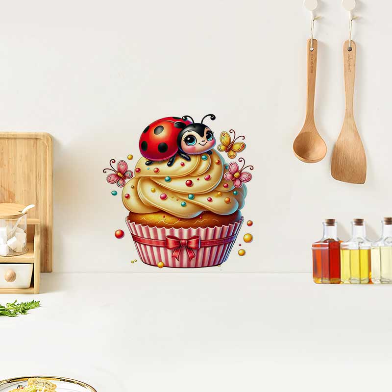 Cute Ladybug Wall Sticker Baby - Baby Nursery Murals review and price