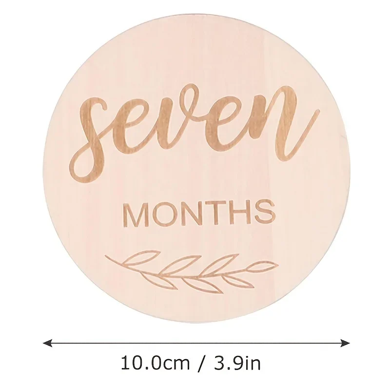 12pcs/set Wood Chip Month Souv - Milestone Card Set review and price