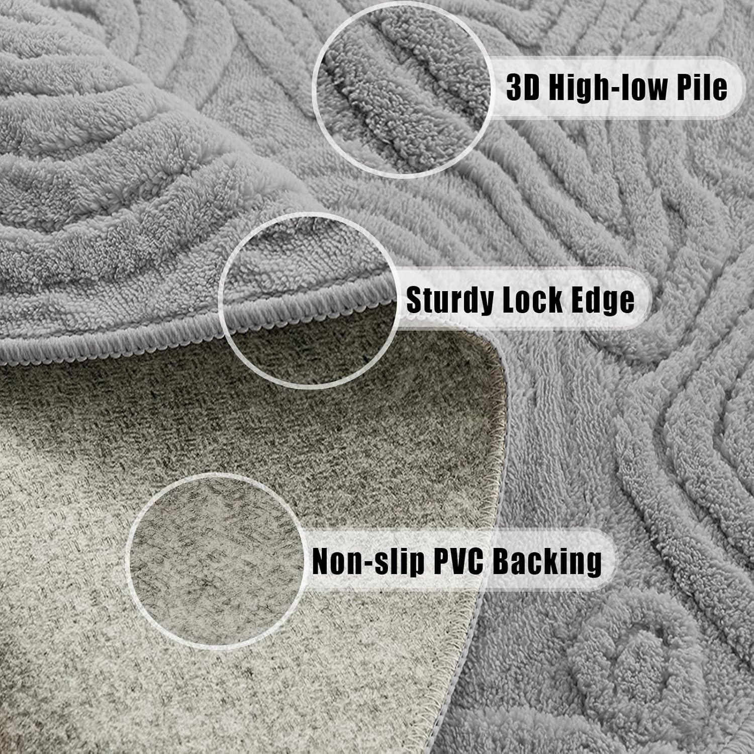 3D Geometric Round Rug – Soft  - Baby Nursery Rug review and price