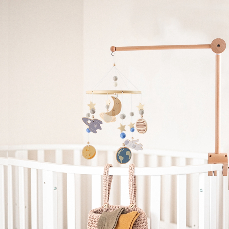 Baby Wooden Bed Bell Bracket M - Crib Mobile Musical review and price