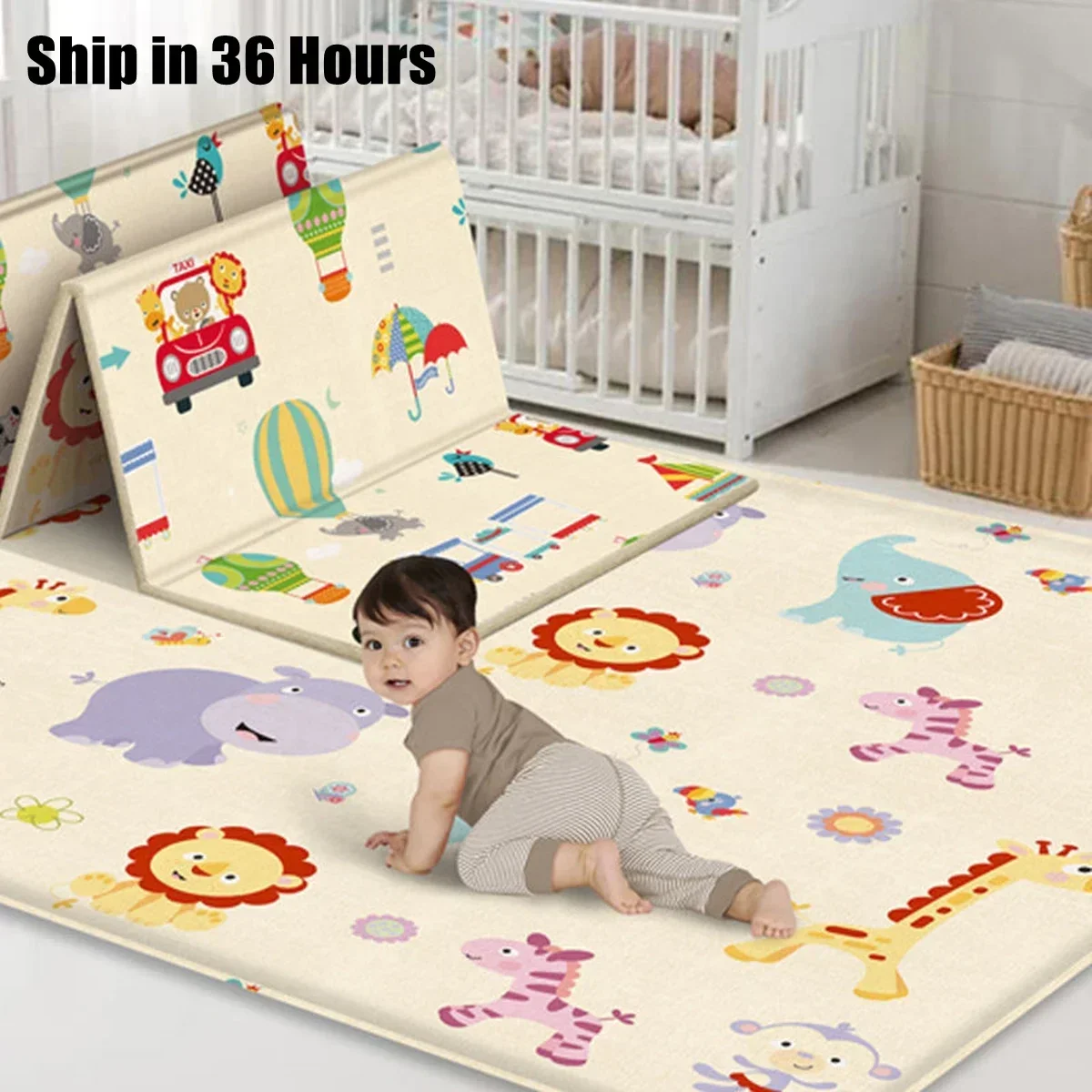 Educational Foldable Baby Play - Baby Nursery Rug review and price