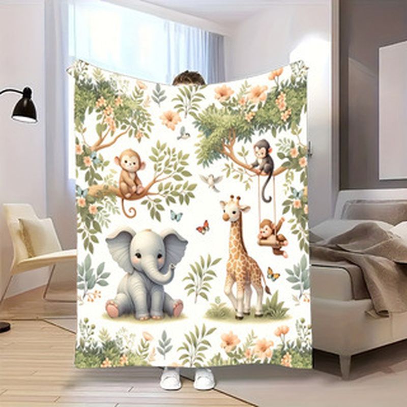 VIKAMA Watercolor Jungle Anima - Baby Nursery Fabric review and price