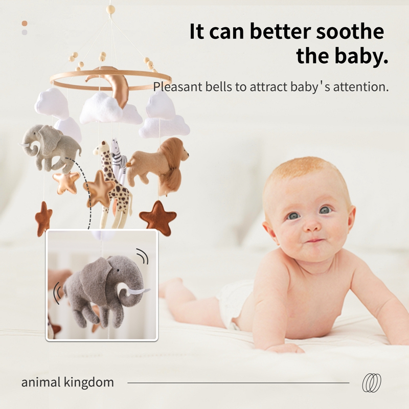 Crib Mobile Bed Bell Wooden Ba - Crib Mobile Musical review and price