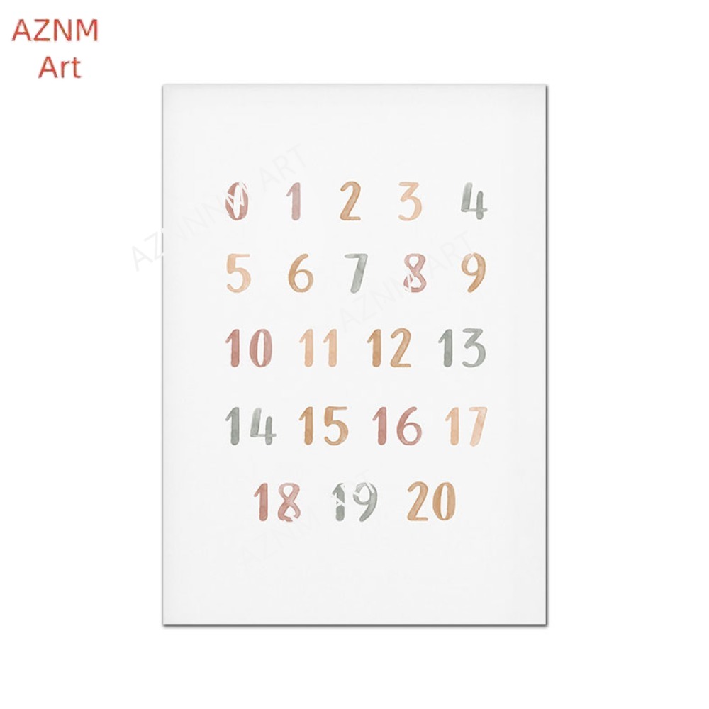 1/3PCS ，Poster Custom ABC 123  - Baby Nursery Name Wall Art review and price