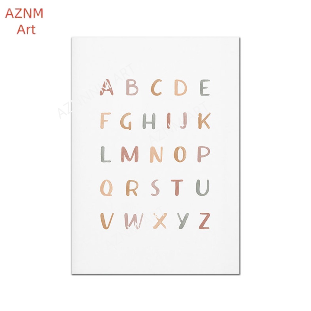 1/3PCS ，Poster Custom ABC 123  - Baby Nursery Name Wall Art review and price