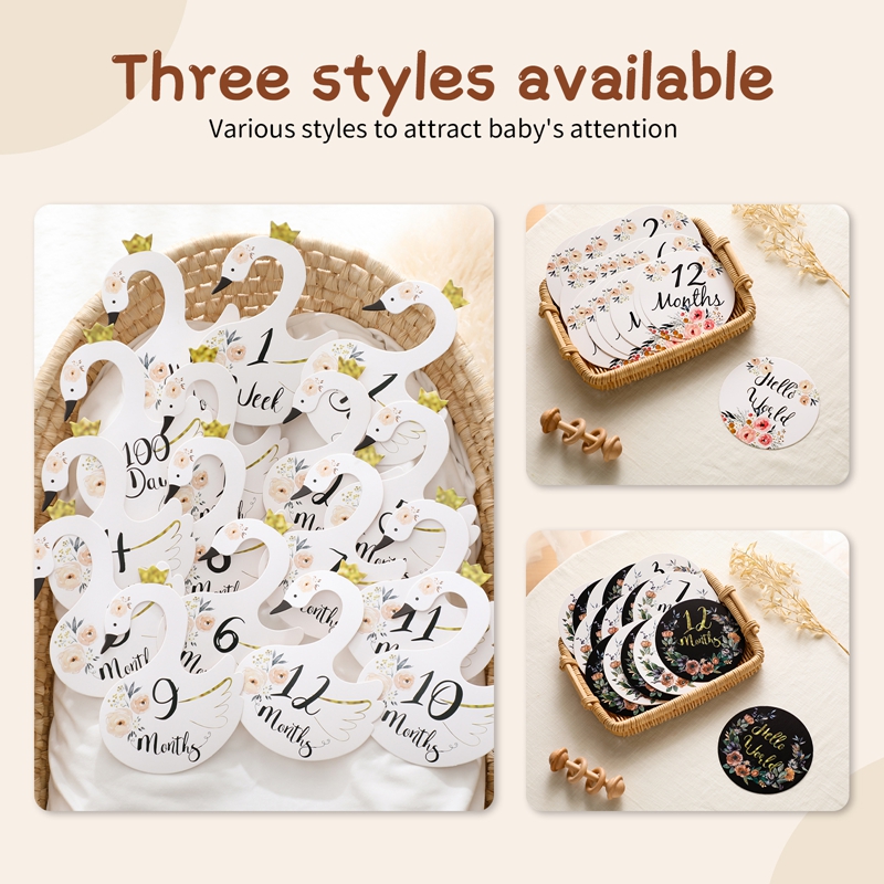 Baby Number Milestone Monthly  - Milestone Card Set review and price