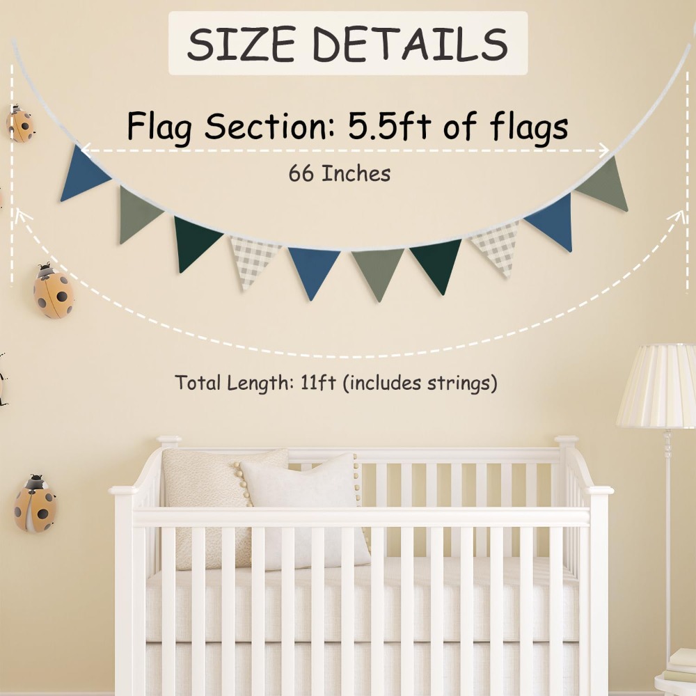 11ft Garland Triangle Banners  - Baby Nursery Fabric review and price