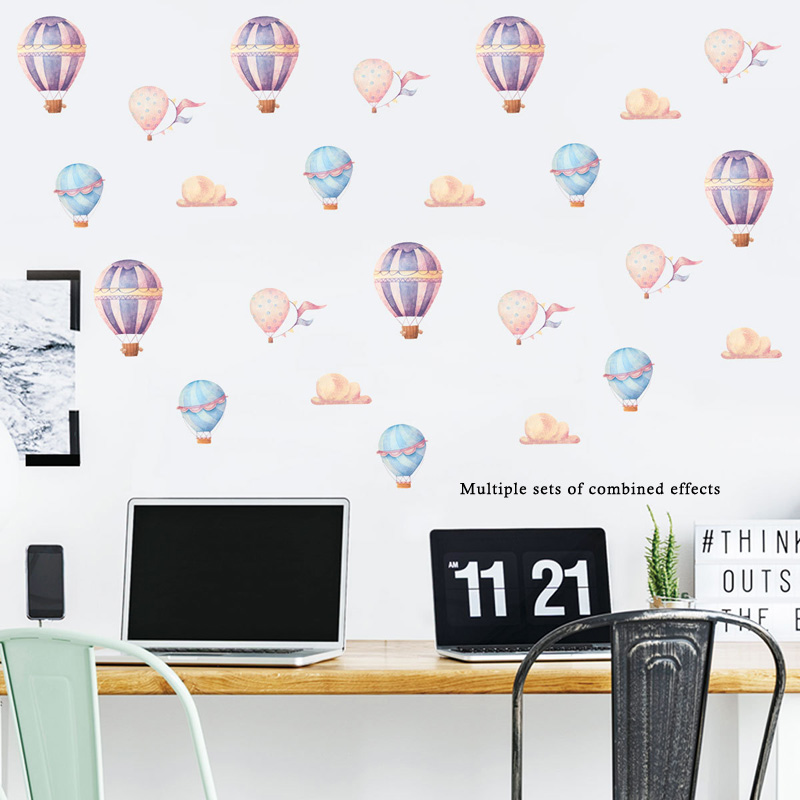 Creative Colorful Hot Air Ball - Baby Nursery Murals review and price