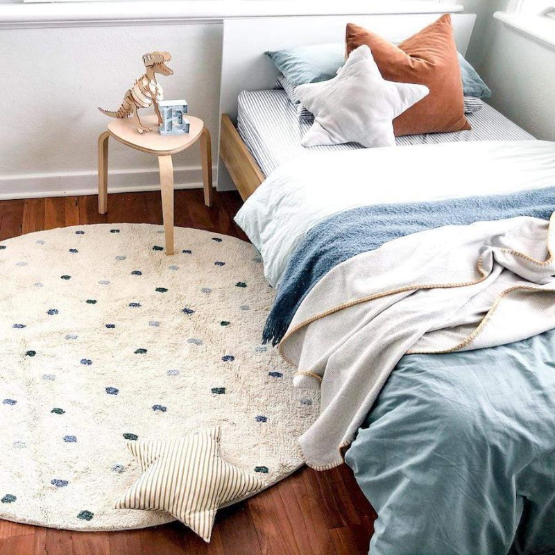 Dot Fluffy Carpet Living Room  - Baby Nursery Rug review and price