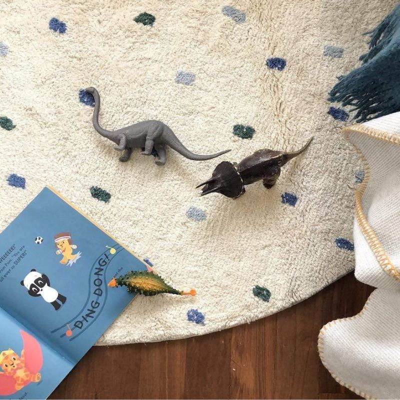 Dot Fluffy Carpet Living Room  - Baby Nursery Rug review and price