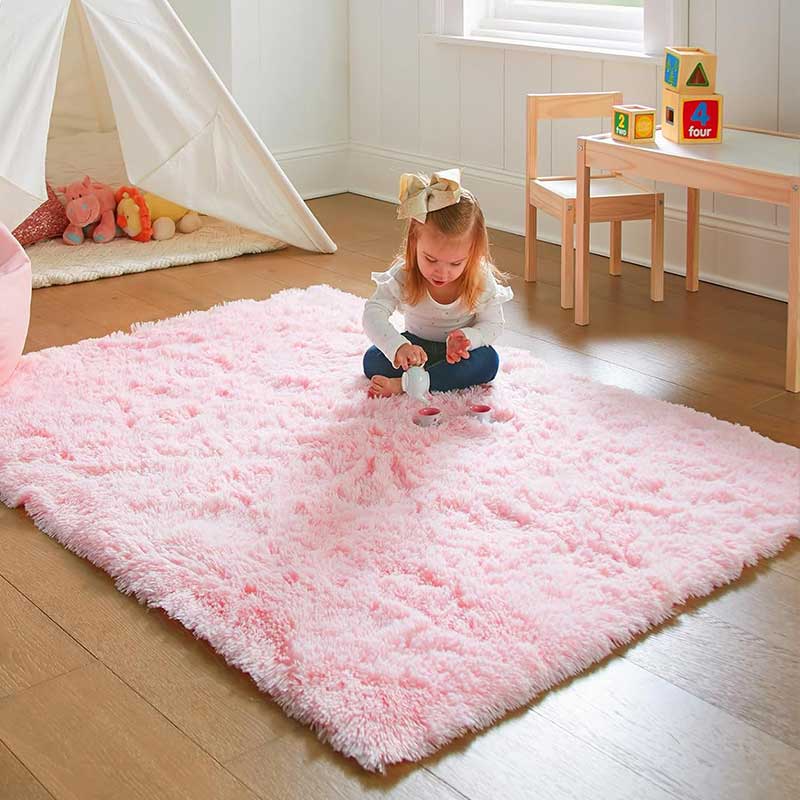 Pink Bedroom Carpet For Childr - Baby Nursery Rug review and price