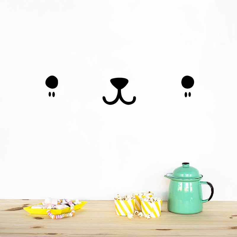 Cute Kawaii Face Wall Art Deca - Baby Nursery Murals review and price
