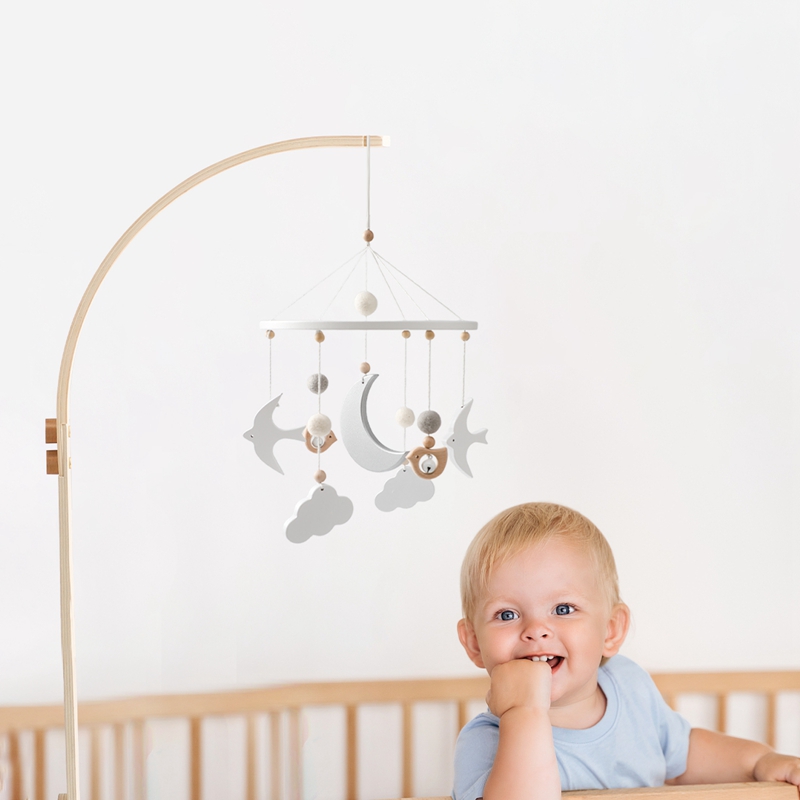 Baby Wooden Bed Bell Bracket M - Crib Mobile Musical review and price