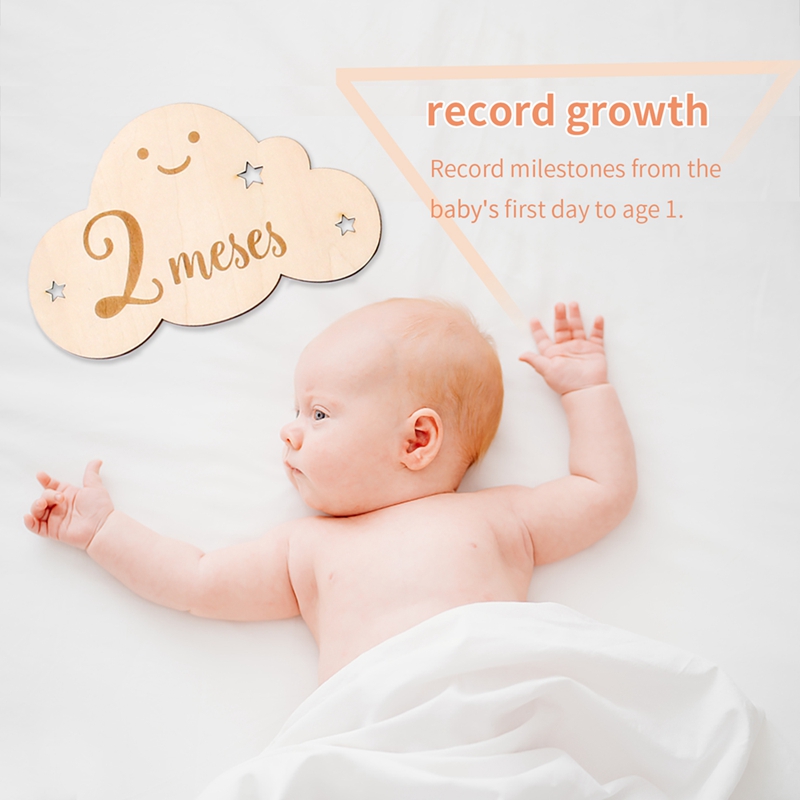Spanish Alphabet Baby  Wooden  - Milestone Card Set review and price