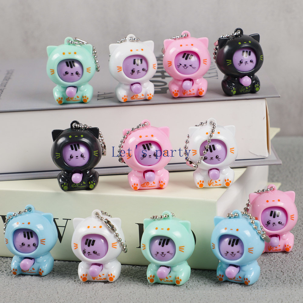 10Pcs Cartoon Mini Cat Face Ch - Baby Nursery Dolls review and price