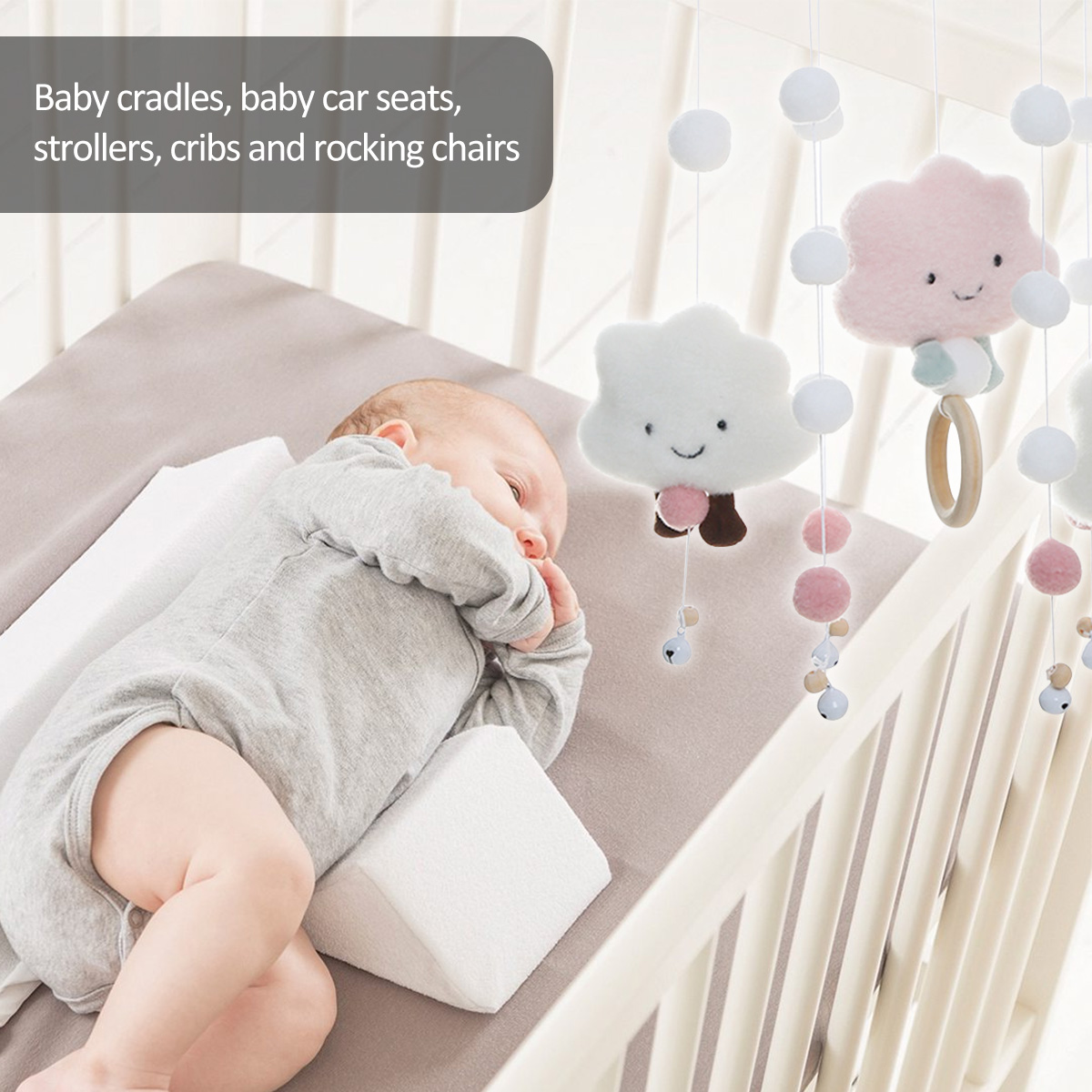 Mobile Wind Chimes with Cloud  - Crib Mobile Musical review and price