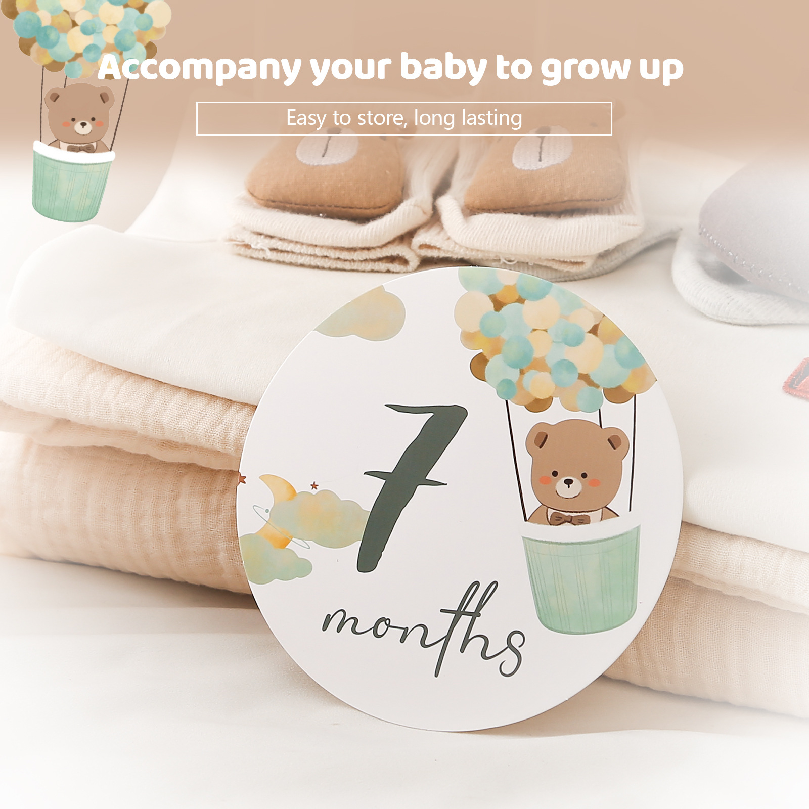 Baby Photo Commemorative Prop  - Milestone Card Set review and price