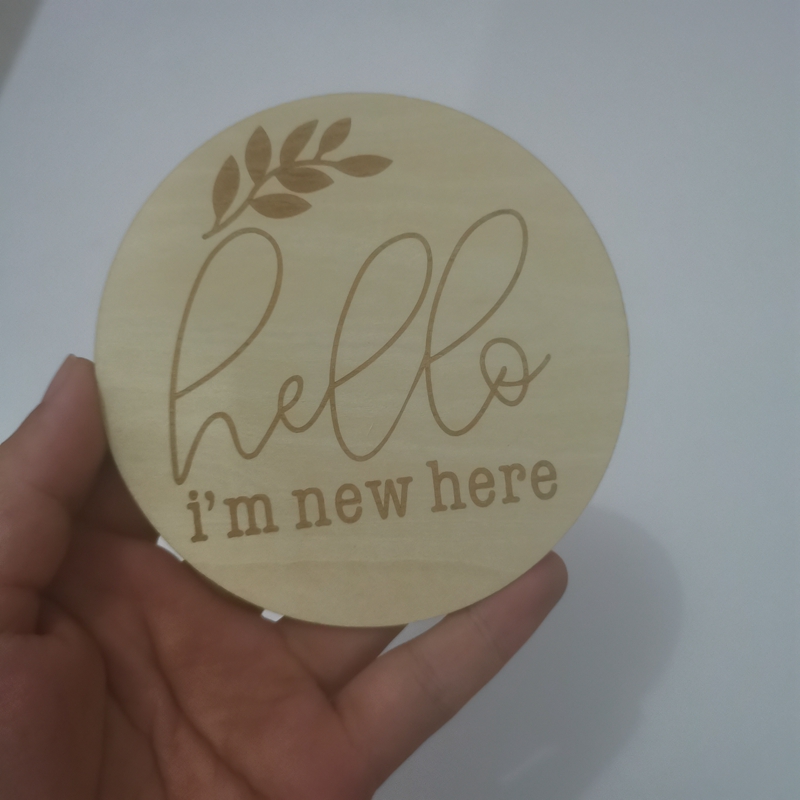 20pcs hello i'm new here woode - Milestone Card Set review and price