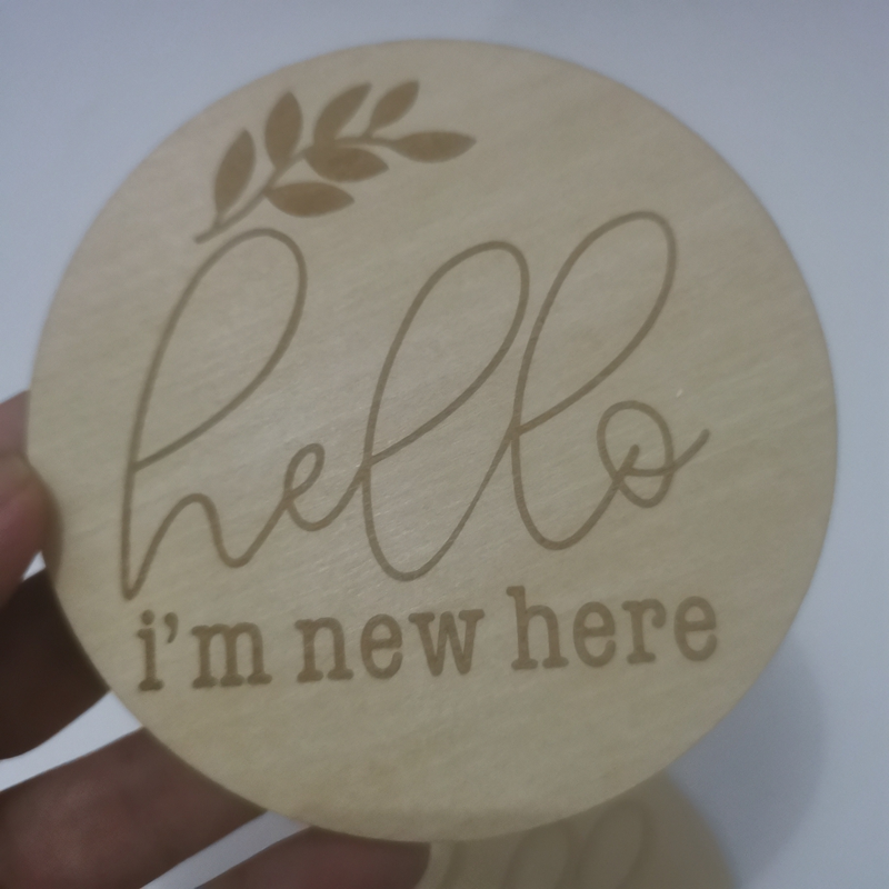 20pcs hello i'm new here woode - Milestone Card Set review and price