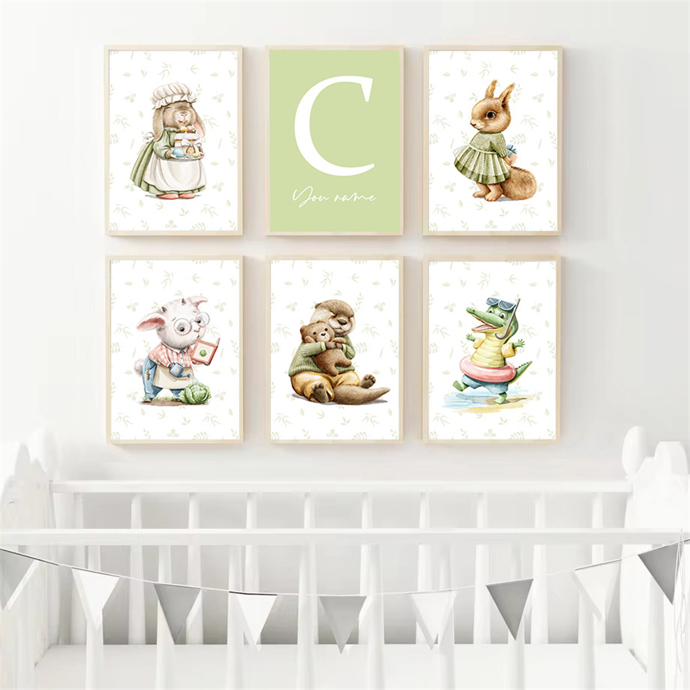 Baby Custom Name Poster Giraff - Baby Nursery Name Wall Art review and price