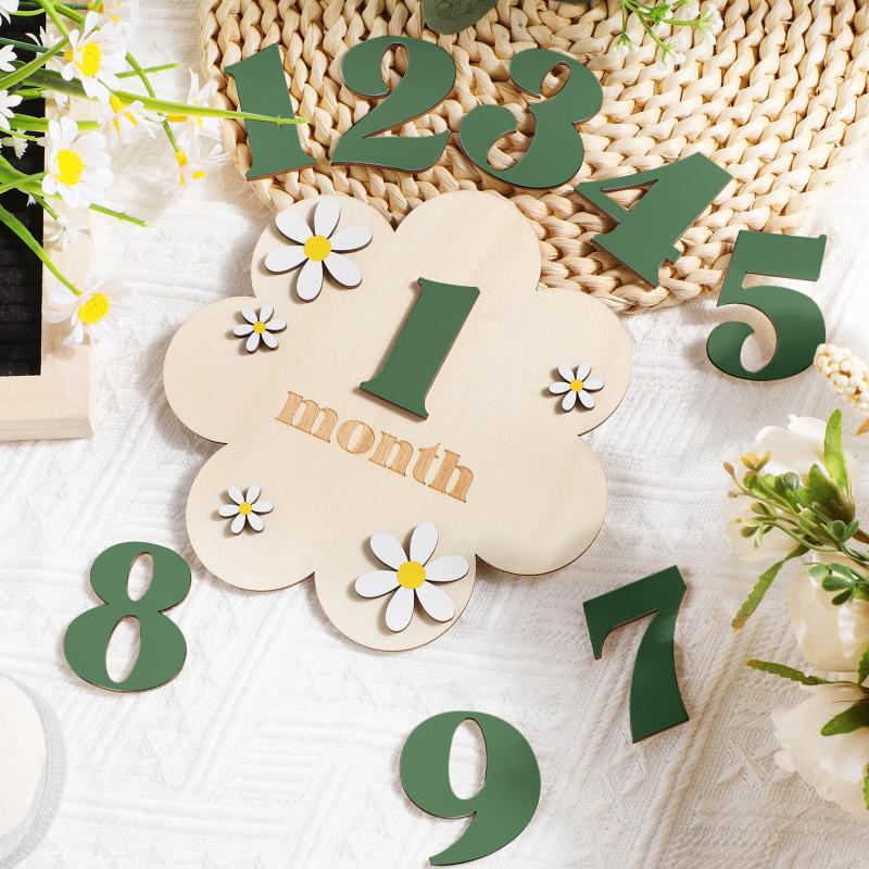 Wooden Baby Monthly Milestone  - Milestone Card Set review and price