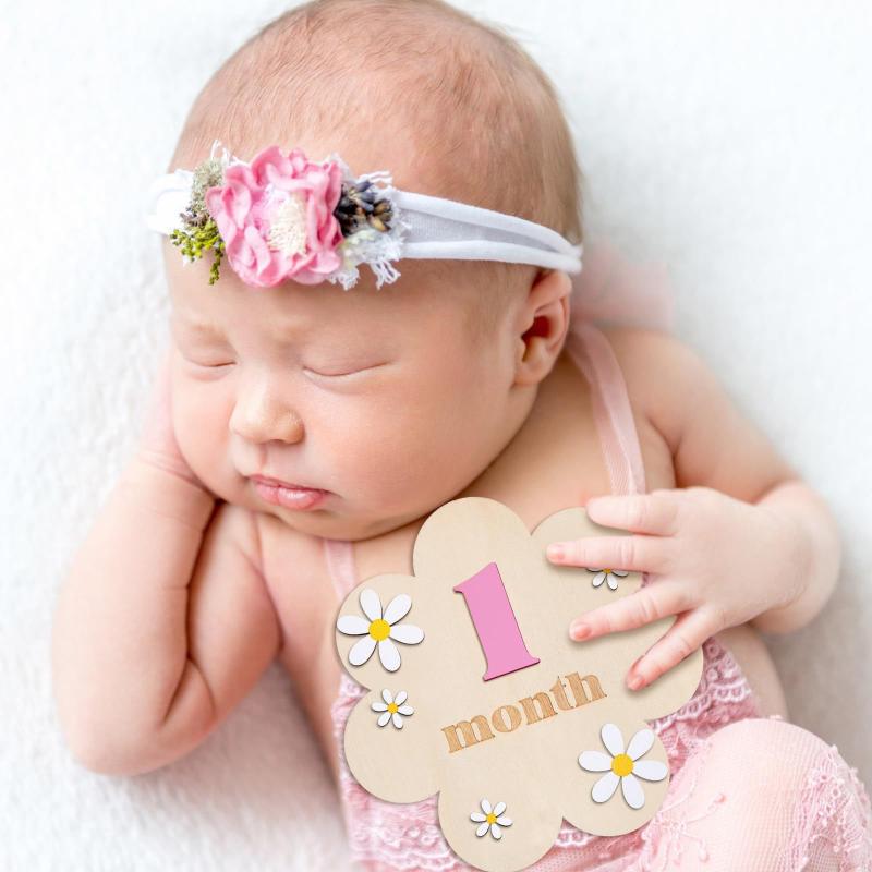 Wooden Baby Monthly Milestone  - Milestone Card Set review and price
