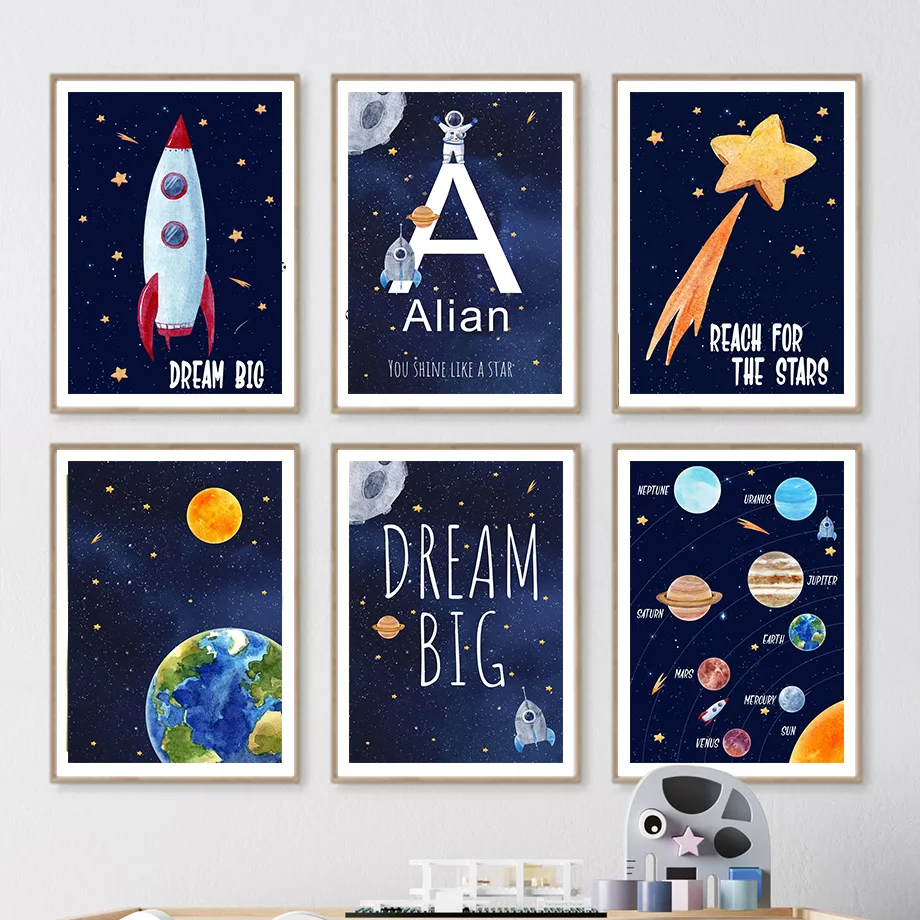 1pc Canvas painting  Custom Na - Baby Nursery Name Wall Art review and price