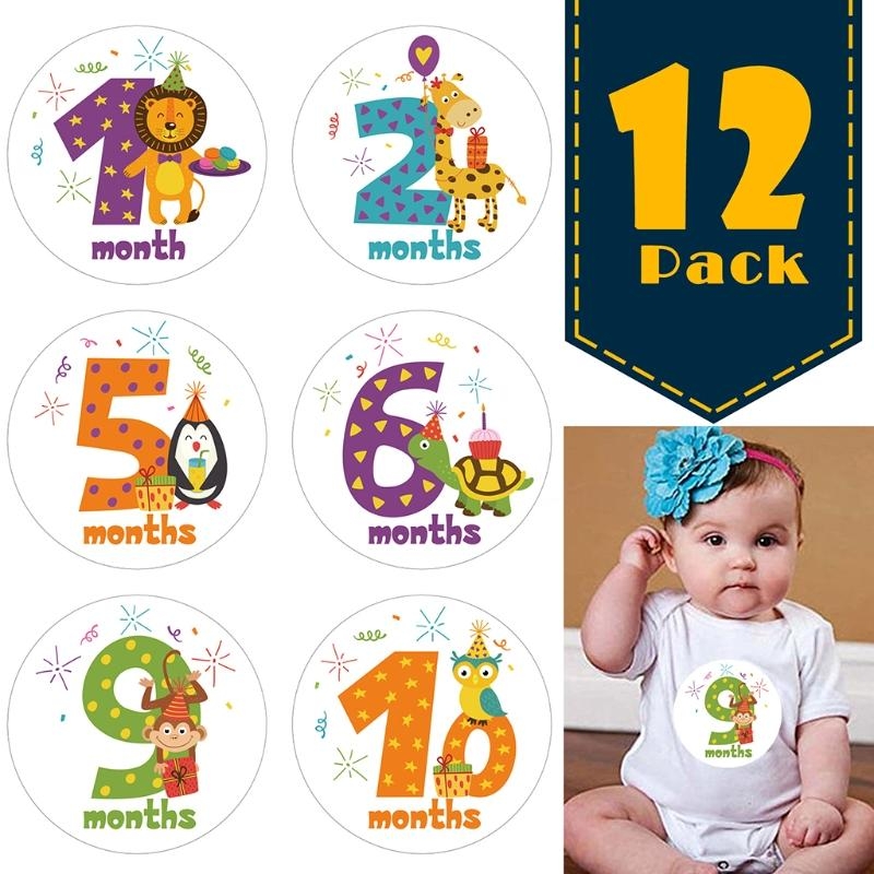 J2HD 12 Pcs/Set Cartoon Animal - Milestone Card Set review and price