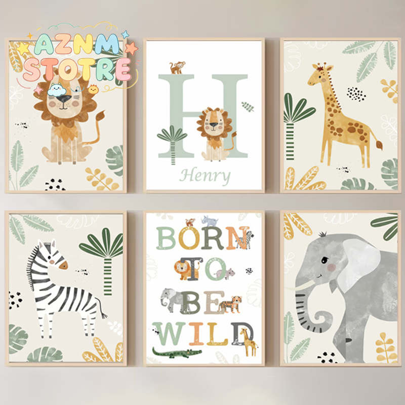 Baby Name Customized Poster Ju - Baby Nursery Name Wall Art review and price