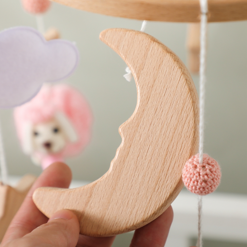 Wooden Baby Rattle Mobile 0-12 - Crib Mobile Musical review and price