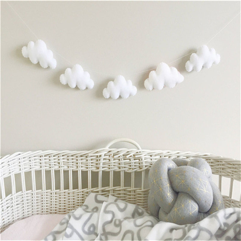Nordic Felt Cloud Garlands Str - Baby Nursery Fabric review and price